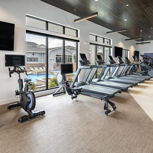 Enjoy our resident-only features a gym with exercise equipment
