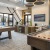 a room with tables and chairs