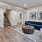 a living room with a wood floor