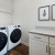 a washer and dryer in a room